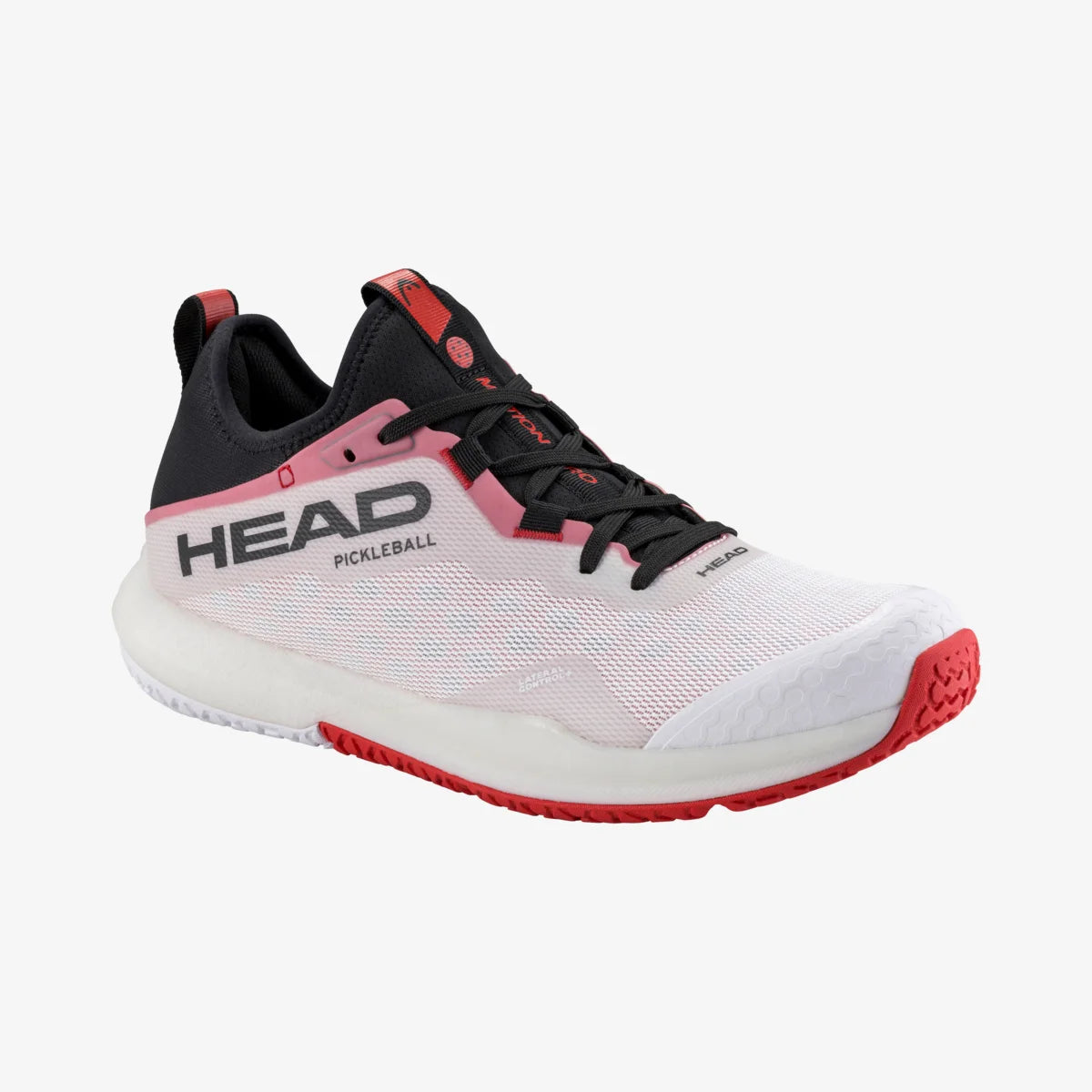 Men's Motion Pro Pickleball Paddle - Lightweight Carbon Fiber Racket with Comfort Grip (White/Red) - Perfect for Competitive Play & Recreational Pickleball Games