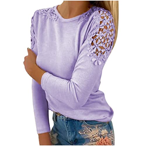 Women's Sexy Hollow Out T-Shirts & Fall Sweaters - Trendy Halter Long Sleeve Blouses for Women | Perfect for Date Nights, Parties & Casual Outfits