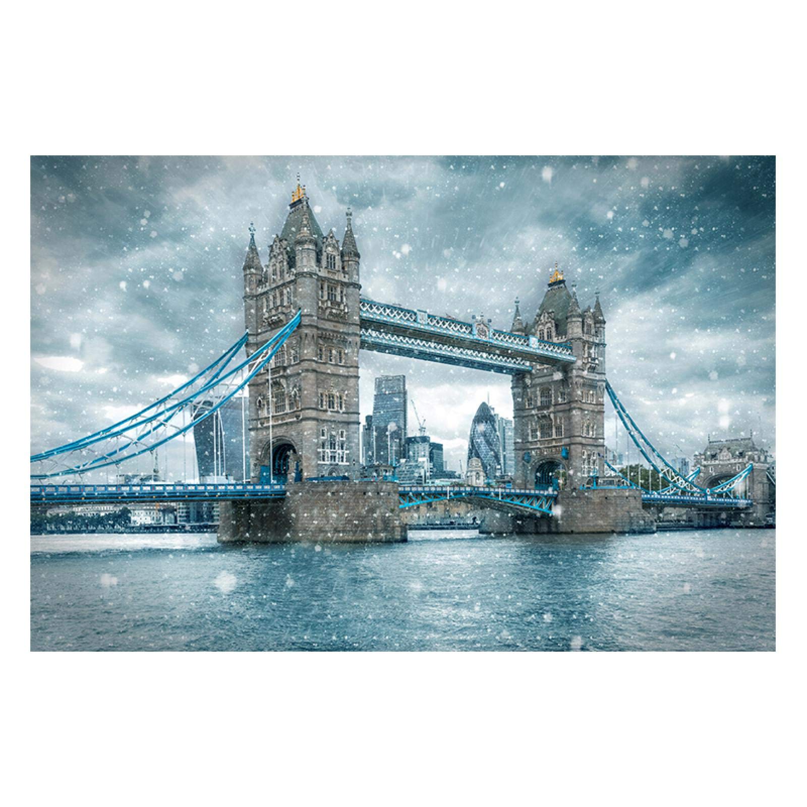 London Tower Bridge Canvas Wall Art - 75x90cm Frameless for Living Room Decor