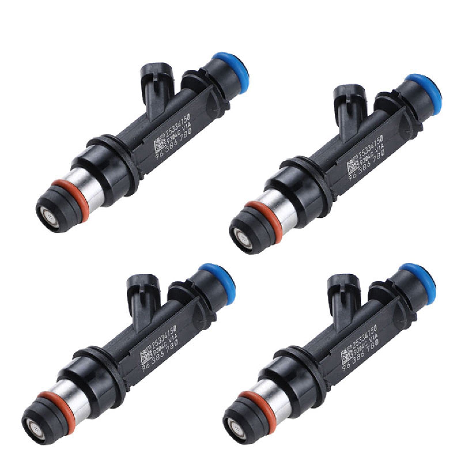 High Performance Fuel Injector Nozzle 4PCS Set for Chevrolet Aveo & Pontiac Wave 1.6L - Compatible with OEM 96386780 25334150 FJ720 4G1889 M1047 67301 2 18882 - Perfect for Engine Tune-Up & Fuel Efficiency Improvement