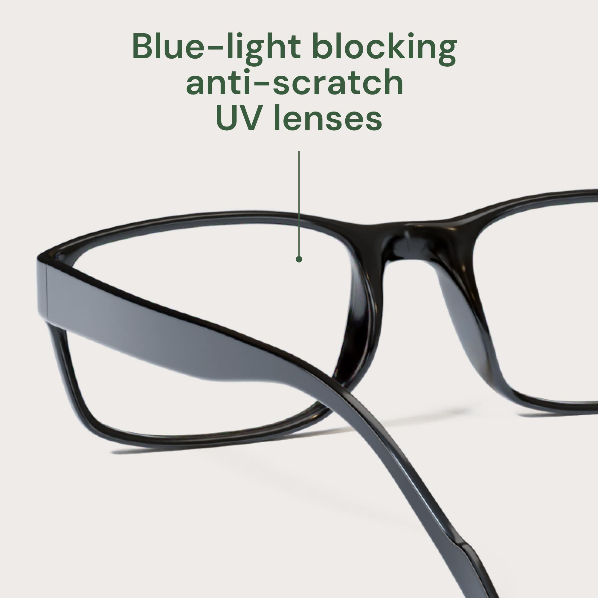 Gaoye Blue Light Blocking Reading Glasses for Men & Women - Computer Glasses with Anti-UV Protection - Perfect for Office Work, Screen Time & Night Reading