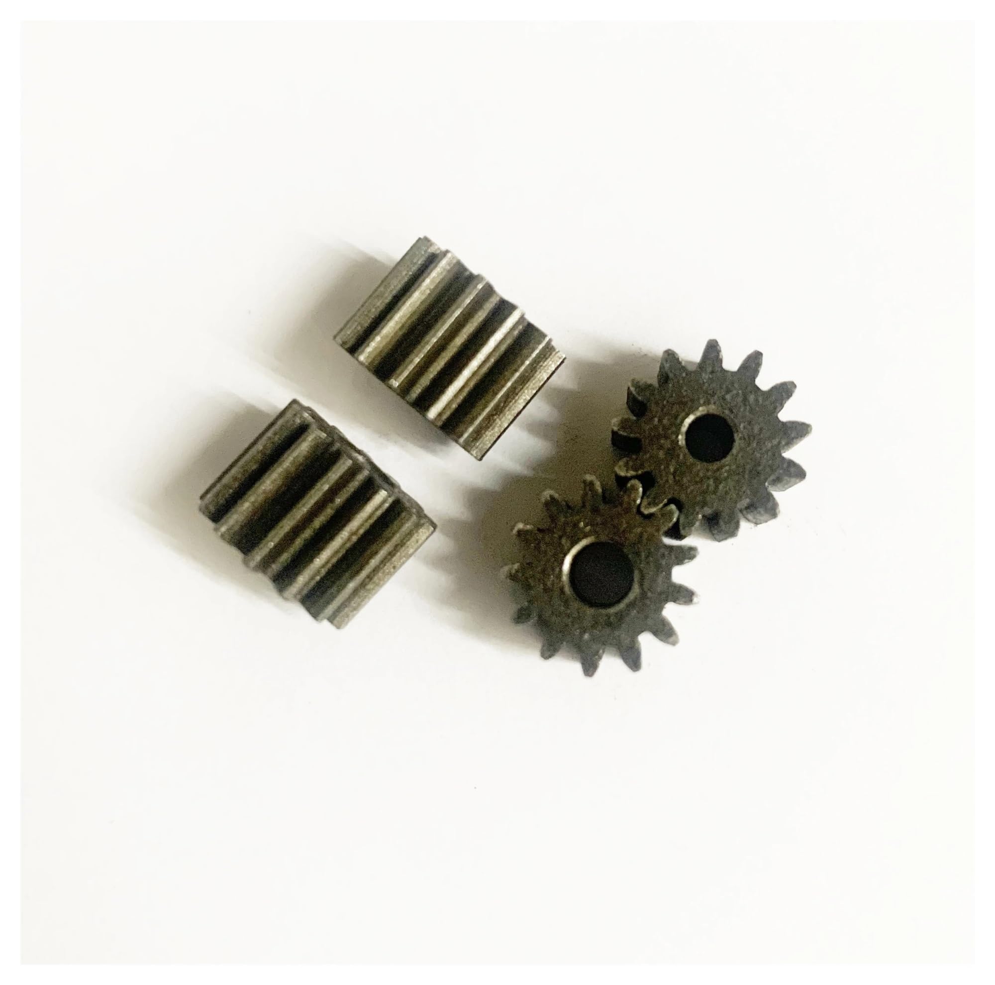 13T 0.8M Carbon Steel Spur Gear - 12mm OD, 8.35mm Thickness, 3-6mm Pinion Hole - Durable Mild Steel Gears for Mechanical Rotation & DIY Robotics Projects