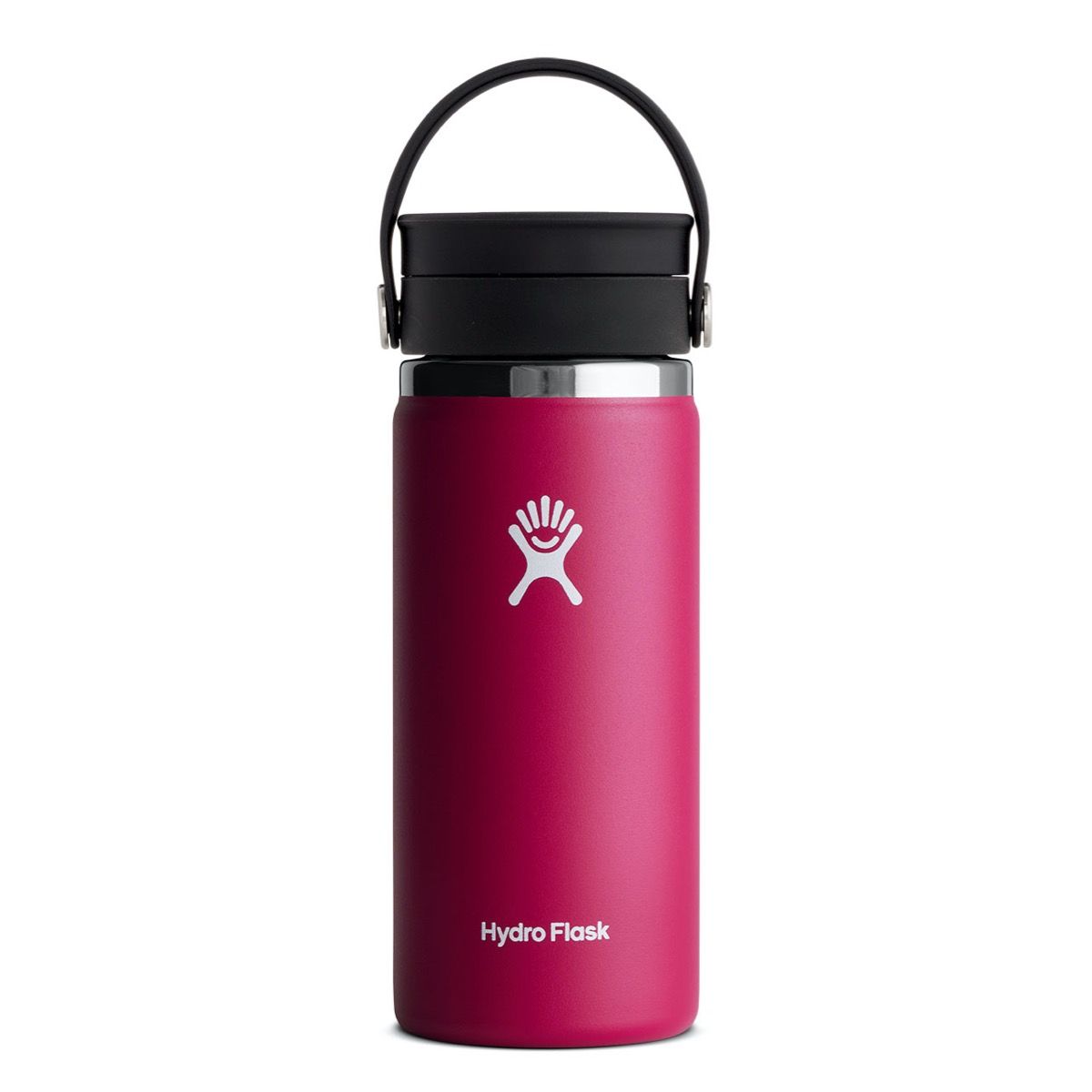 16 oz Wide Mouth Water Bottle with Flex Sip Lid - Leak Proof, BPA Free Stainless Steel Insulated Bottle for Gym, Hiking, Travel & Everyday Hydration