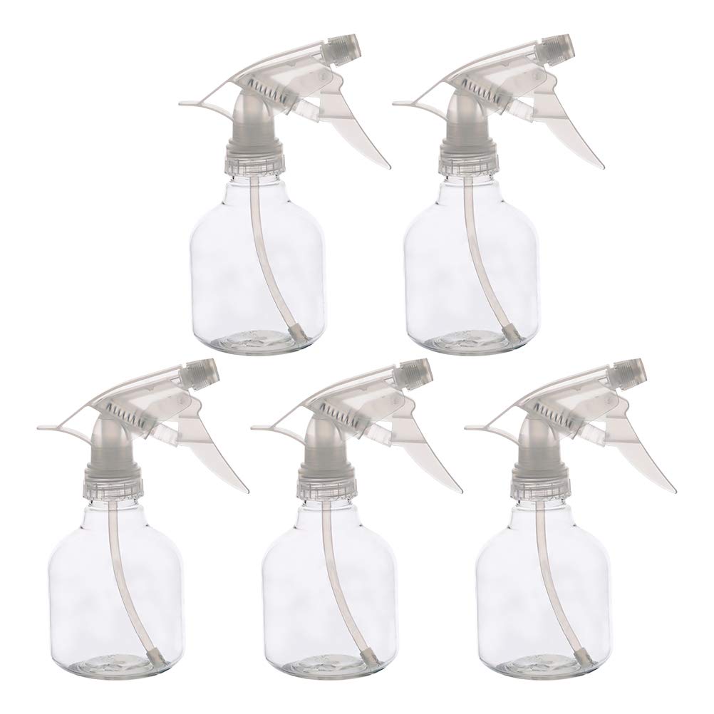Uonlytech 5-Pack Fine Mist Spray Bottles for Hair, Travel, Essential Oils & Pet Care - Perfect for Salon, Home & On-The-Go Use