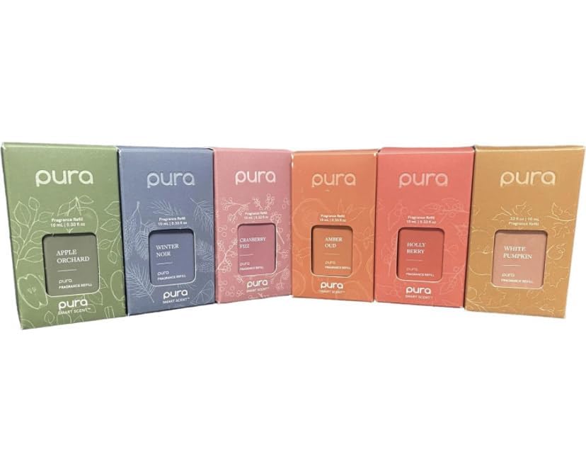 Pura Refill Home Plug-in Diffuser Refills - 3 Pack Variety Bundle with Spring & Summer Fragrances | Long Lasting Luxury Scent Vials for Living Room, Bedroom & Office | Pura Scent Diffuser Refills