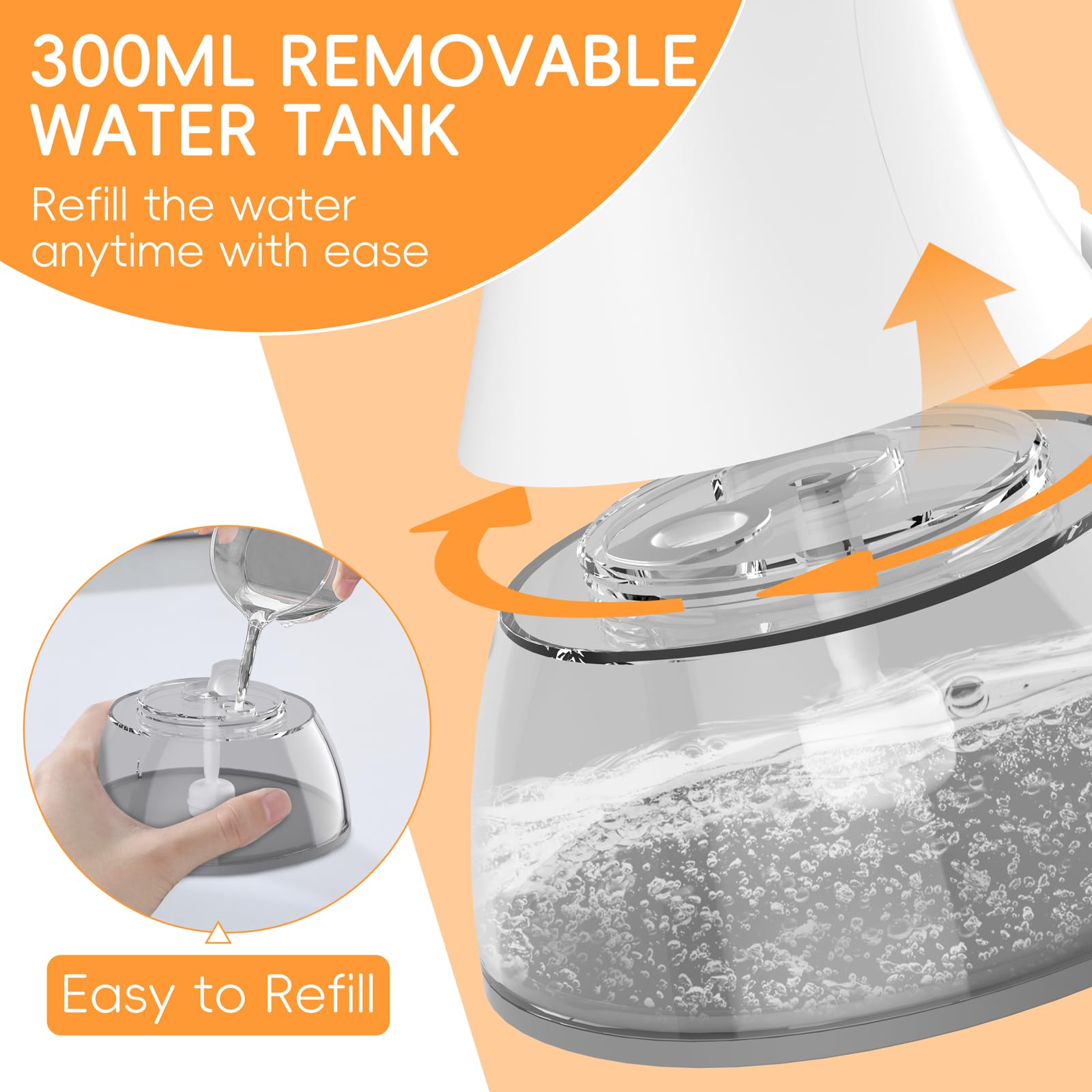 1500W Powerful Handheld Clothes Steamer - Portable Garment Steamer Iron for Wrinkles Removal | Quick & Efficient for Shirts, Dresses, Curtains & Bedding | Perfect for Travel, Home & Office Use
