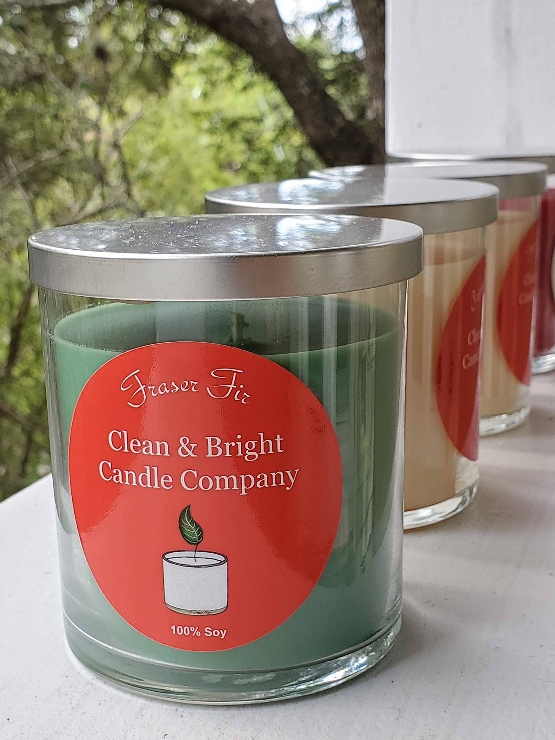 Handmade Soy Christmas Tree Scented Candle - Eco-Friendly Holiday Home Decor for Gifts & Aromatherapy