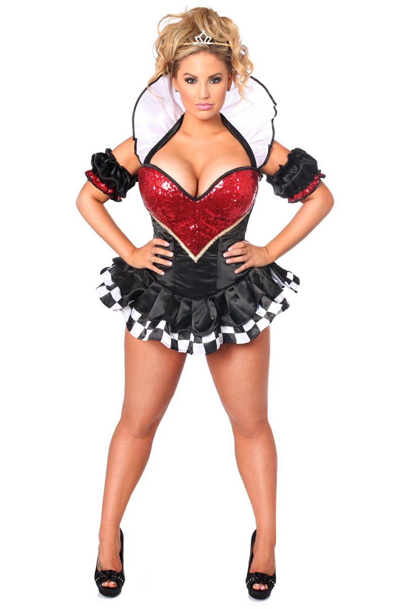 Premium Royal Queen Corset for Women – Elegant Daisy Corset Top with Lace Detailing | Perfect for Costume Parties, Burlesque Shows & Vintage Fashion