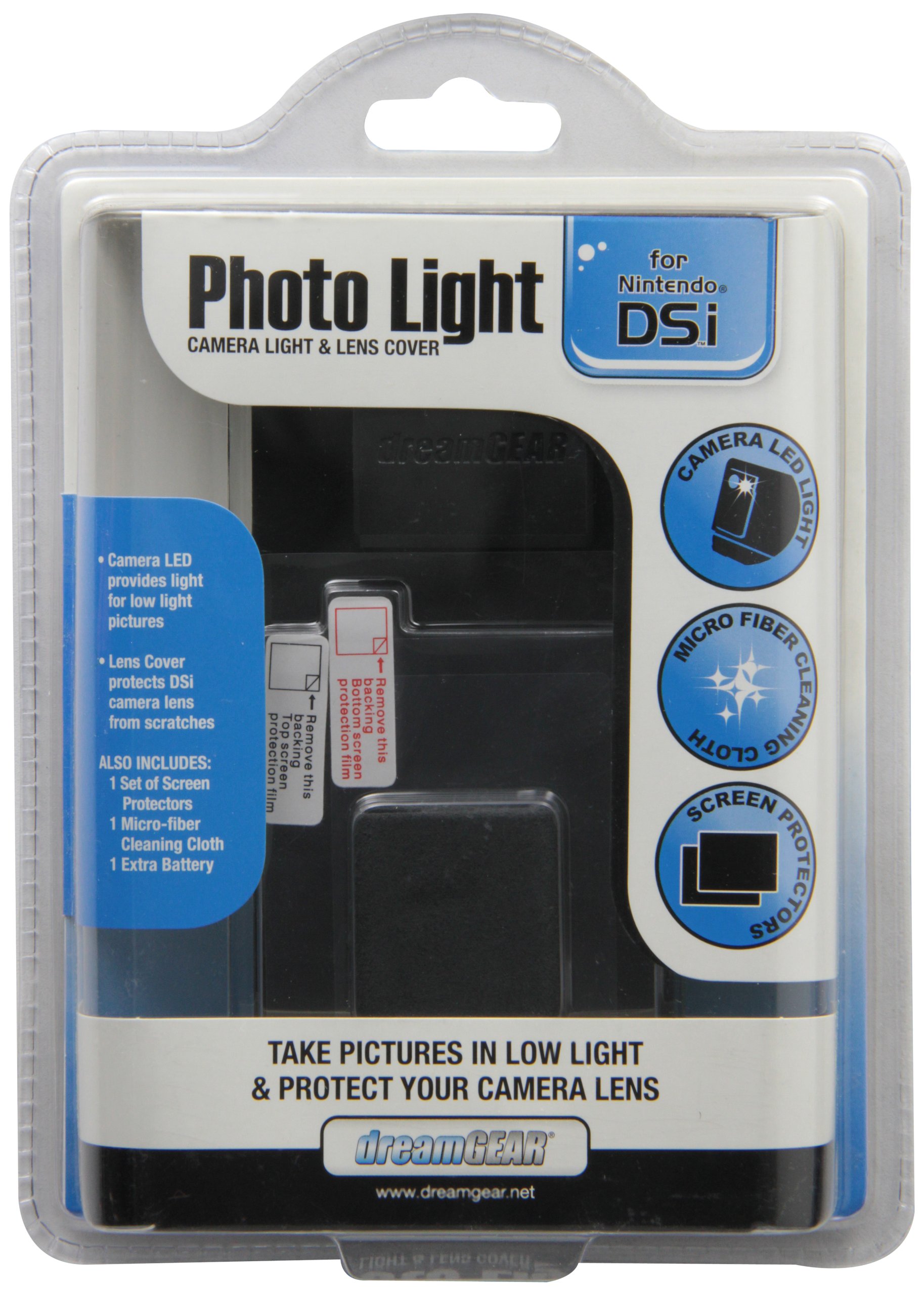 Professional Photo Light for Nintendo DS - Black - Perfect for Gaming, Streaming & Content Creation