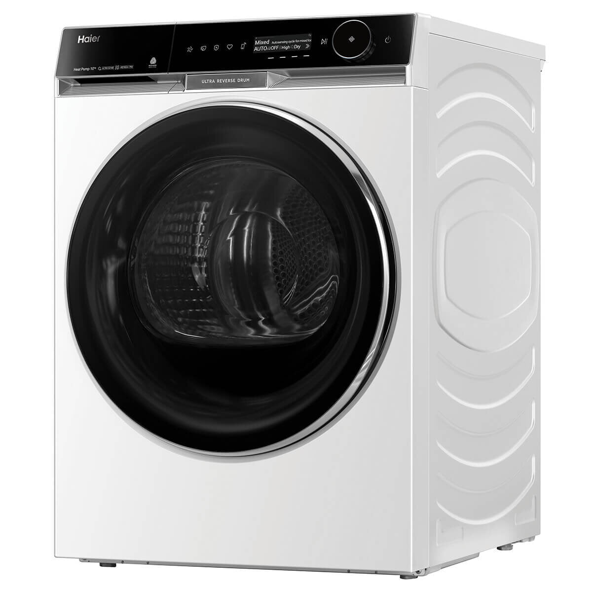 Haier 600 Series 10kg Heat Pump Dryer - Energy Efficient, White (HDHP10PXW1) for Home & Laundry Room Use