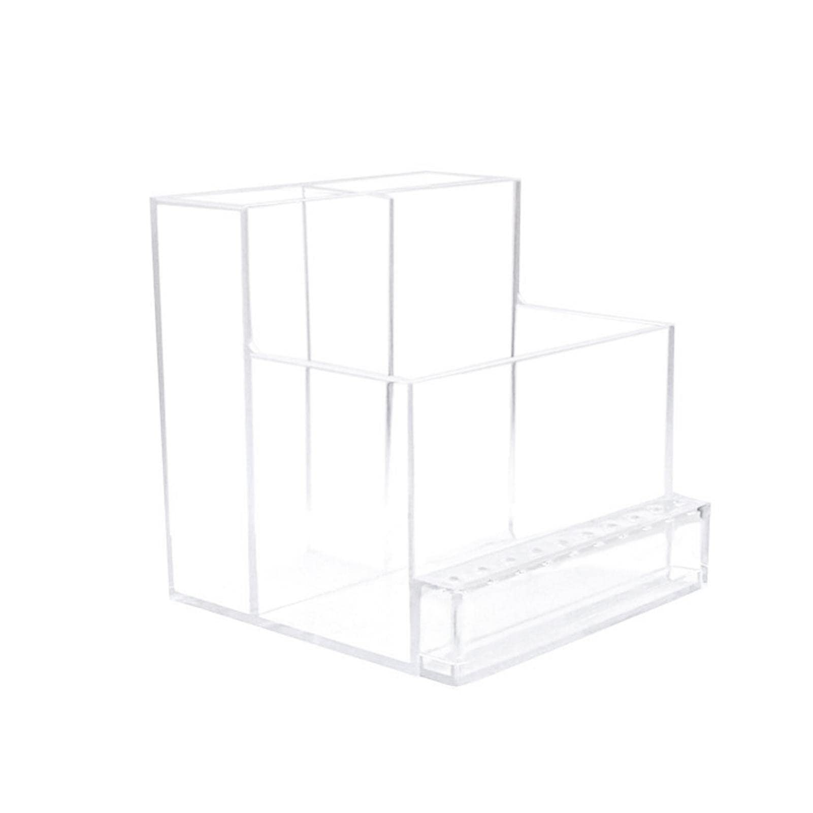 **Transparent Nail Drill Bit Organizer - 10 Hole Grinding Bit Holder, Durable & Stable Plastic for Nail Salon & DIY - Perfect for Nail Art, Manicure & Pedicure Tools Storage**