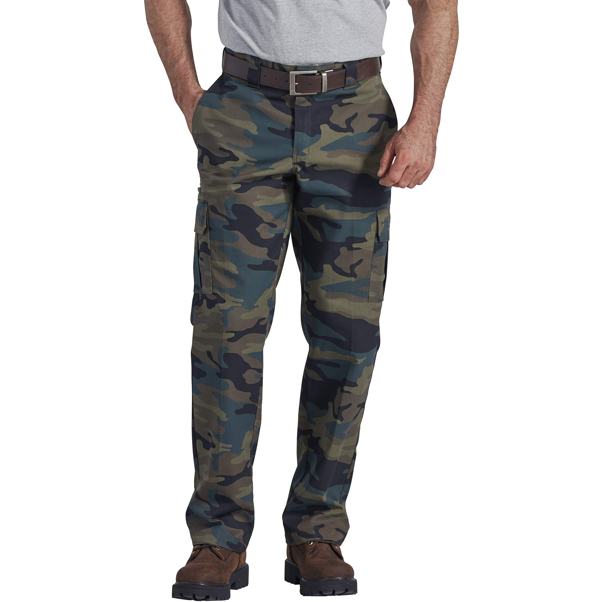 Dickies Men's Big & Tall Regular Straight Stretch Twill Cargo Pants - Durable Work Pants for Construction, Landscaping & Outdoor Activities