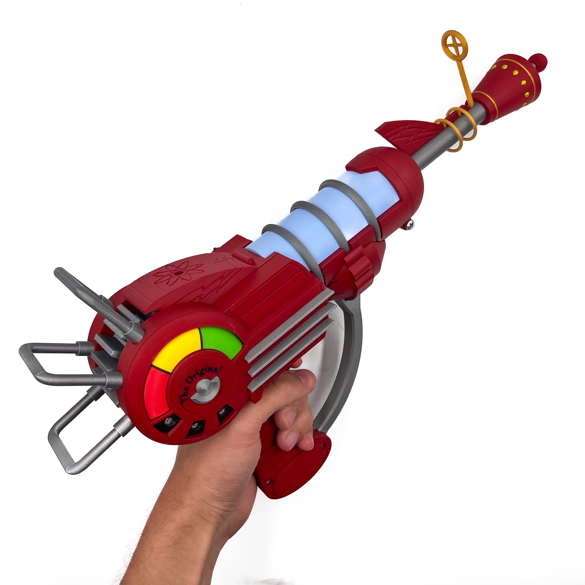Call of Duty Zombies Ray Gun Replica - Safe & Detailed Cosplay Prop for COD Fans | Perfect for Halloween, Gaming Events & Collectors Display (Includes Zombie Stand)