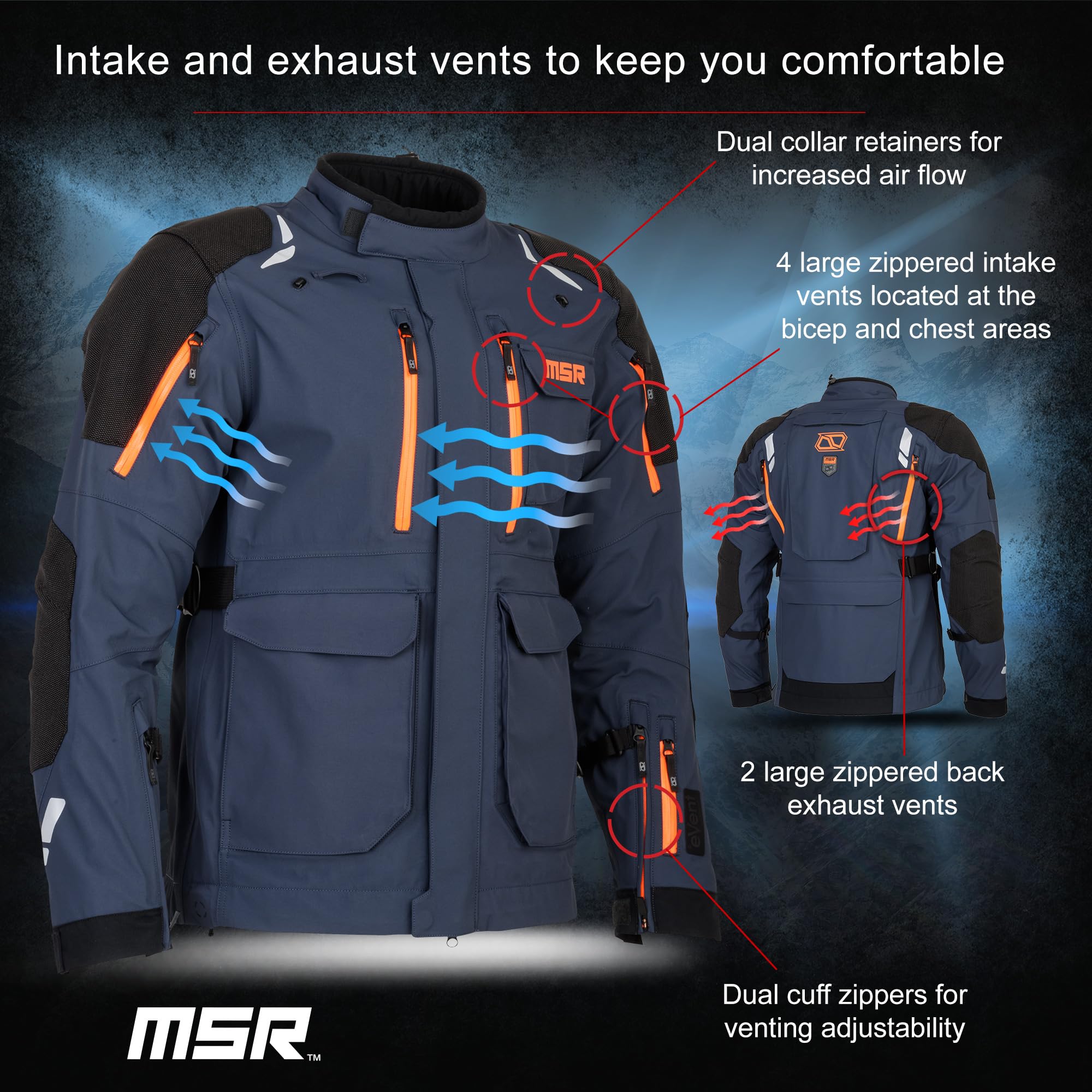 MSR Xplorer ADV Jacket - Lightweight Waterproof Hiking Jacket for Men & Women - Windproof Outdoor Gear for Camping, Backpacking & Mountaineering