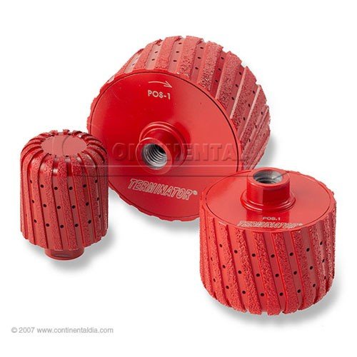 Terminator Zero Tolerance Vacuum Brazed Drum Wheels (3-Pack) - Premium Diamond Grinding Wheels for Metalworking, Concrete, and Stone - Perfect for Professional Fabricators, Welders, and DIY Projects