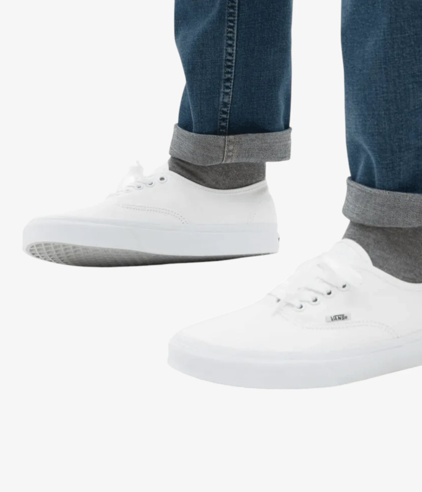 Vans Authentic White Sneakers for Men & Women - Classic Skate Shoes for Casual Wear, Street Style & Everyday Comfort