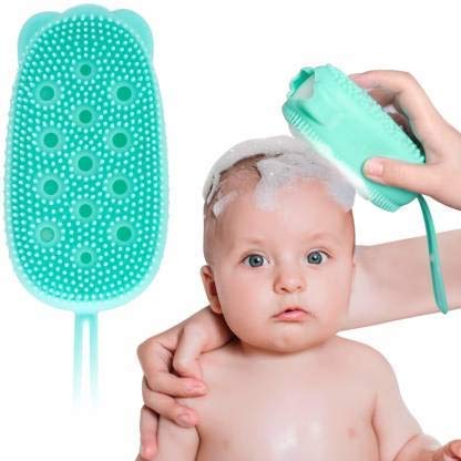 KREZON Silicone Bubble Bath Brush - Quick Foaming Body Scrubber with Massage Nubs for Shower & Bath | Exfoliating & Cleansing Skin | Random Color | Perfect for Spa Days & Sensitive Skin Care