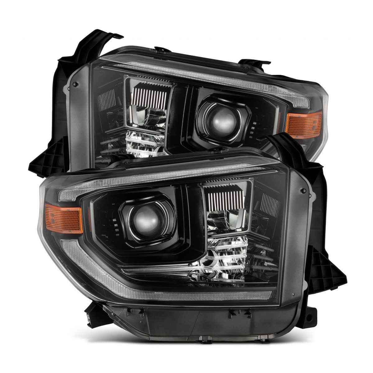 14-21 Toyota Tundra MK II LUXX Series LED Projector Headlights - Alpha Black | High-Performance Lighting Upgrade for Off-Road & Night Driving