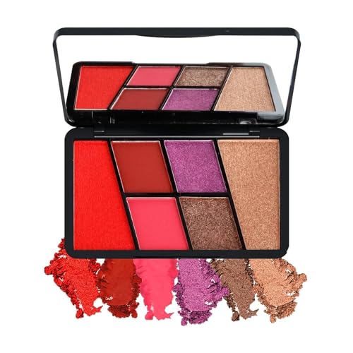 Cutie Beauty 6-Color Rose Gold Eyeshadow Palette | Highly Pigmented, Long-Lasting & Blendable Makeup | Romantic Sizzlers Multicolor Eyeshadow | Perfect for Day to Night Looks, Parties & Special Occasions