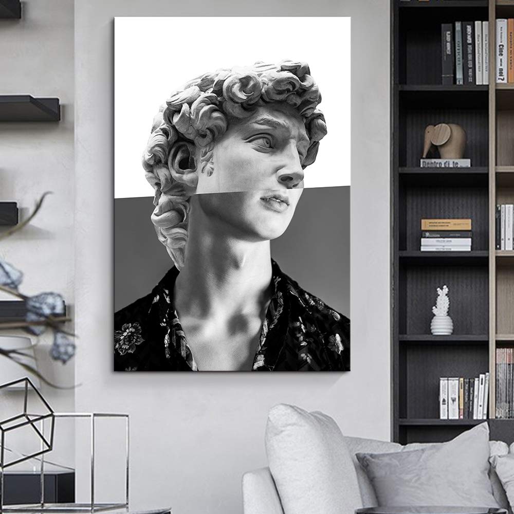 Wall26 Classical Statue Giclee Canvas Wall Art - 16x24 Inches, Perfect for Bedroom, Living Room, House Decoration, and Home Art Display