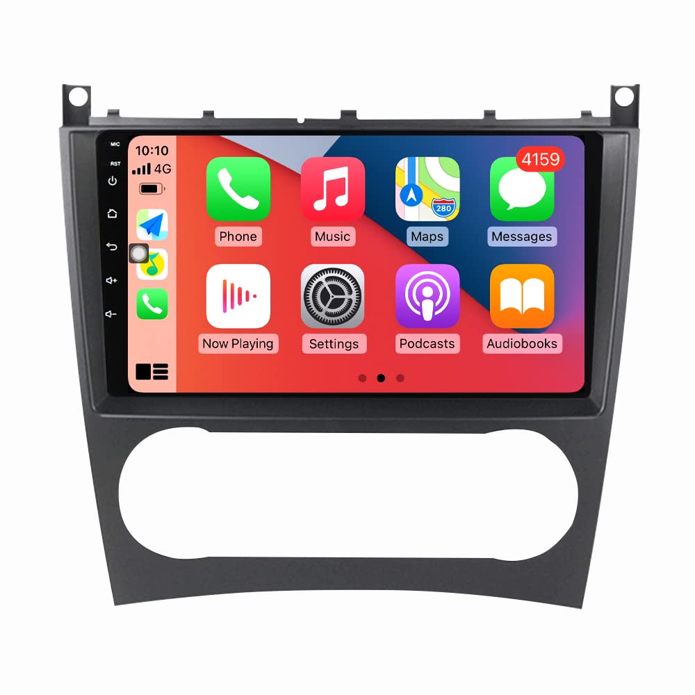 Fellostar Android 11 Car Stereo for Mercedes Benz C Class W203 (2004-2007) - Wireless CarPlay, Android Auto, GPS Navigation, HD 1280x720 Display, WiFi, DSP, 3+32GB - Perfect for Upgrading Your C200 C230 C240 C320 C350 CLK with Modern Tech