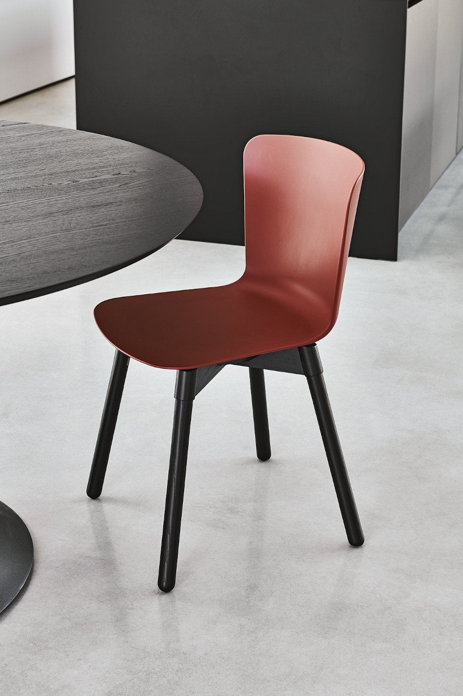 Midj Calla S L C PP Modern Side Chair - Stylish & Comfortable Dining or Office Chair for Home & Workspace