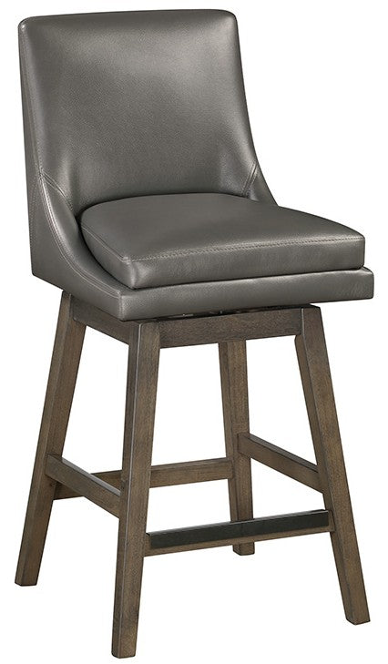 Pewter Faux Leather - Grey