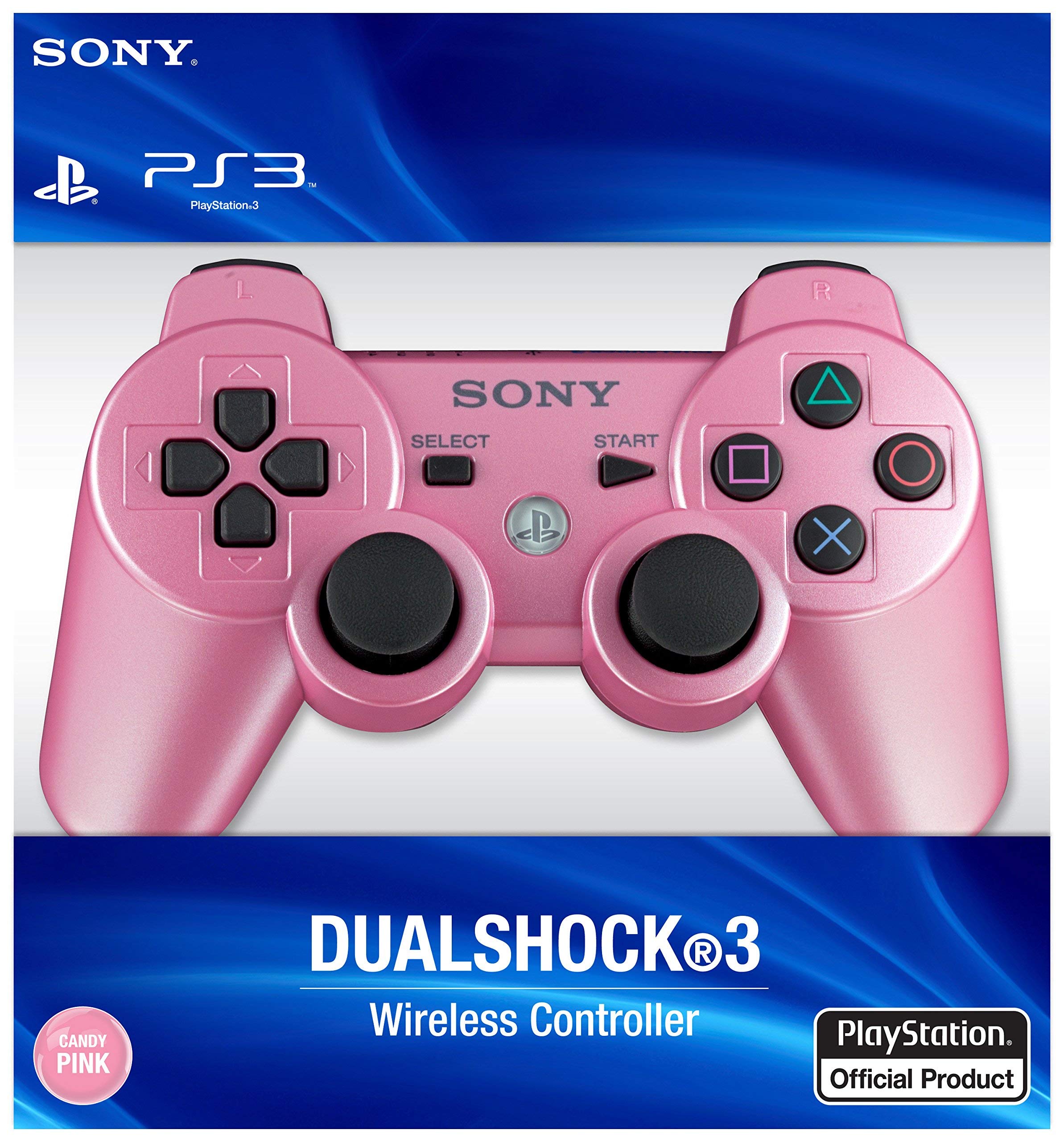 Refurbished PlayStation 3 DualShock 3 Wireless Controller - Candy Pink | Official Sony PS3 Gamepad | Compatible with PS3 Consoles | Perfect for Gaming, Streaming & Retro Play