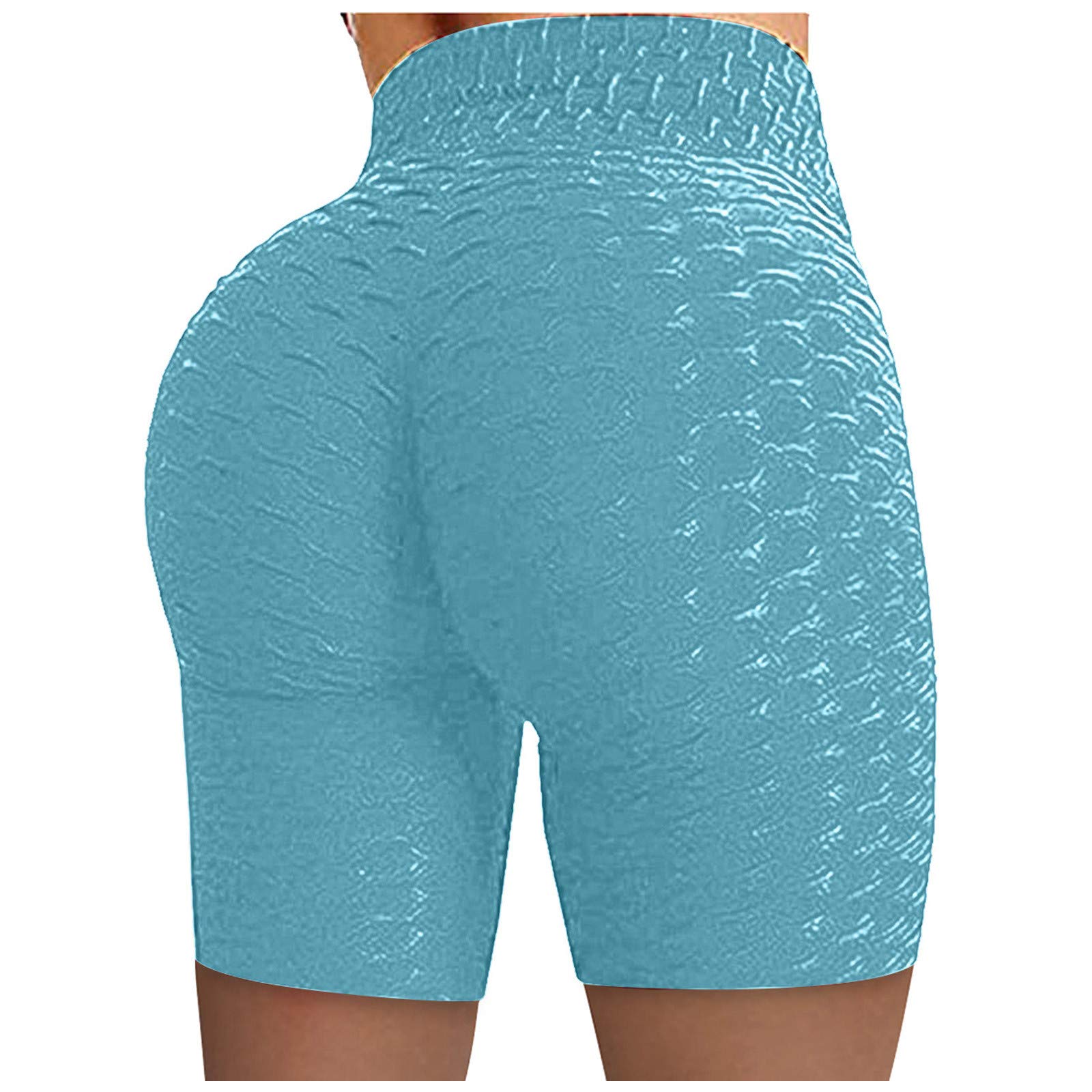 Women's High Waist Yoga Shorts - Tummy Control Biker Shorts for Workout & Running
