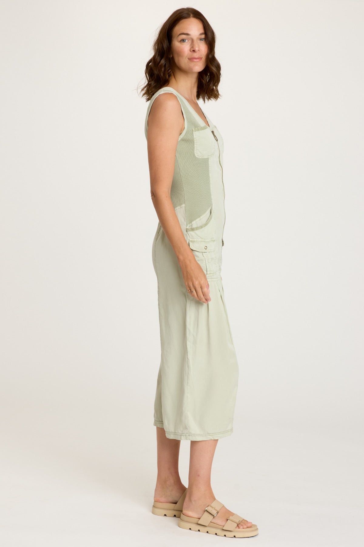 Soft Twill Macgowan Wide Leg Cargo Jumpsuit for Women - Stylish & Comfortable Utility Romper | Perfect for Casual Outings, Travel & Streetwear Fashion