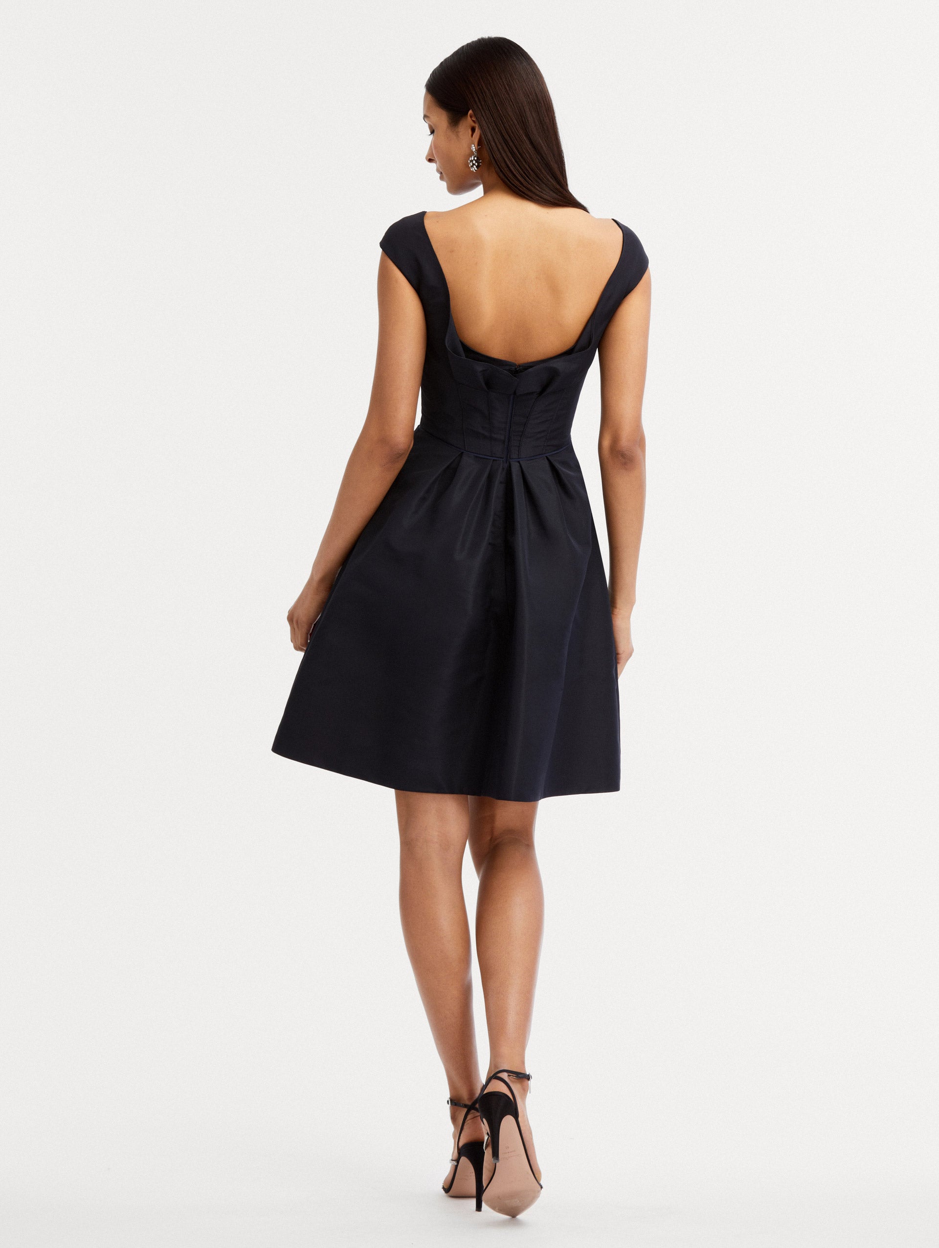 Elegant Cap Sleeve Ruffle Back Dress for Women - Summer Floral Party Dress for Weddings, Dates & Special Occasions
