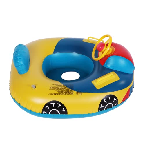 Best Inflatable Swimming Ring for Kids - Safe & Durable Swim Float Seat Boat, Inflatable Car Pool Float for Toddlers & Children - Perfect for Beach, Pool, Lake & Water Play