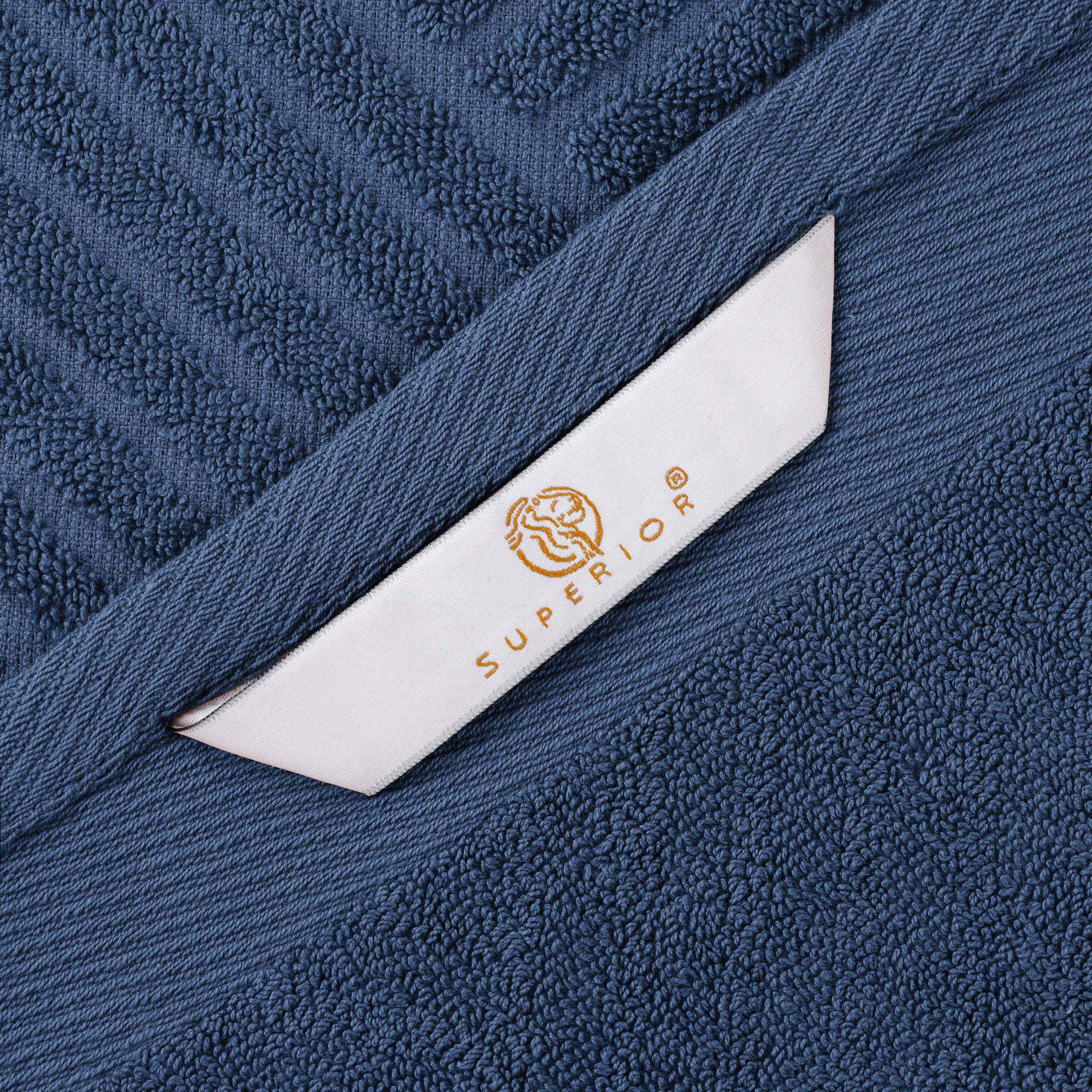 Luxury 6-Piece Egyptian Cotton Towel Set - Basketweave Jacquard & Solid Design - Ultra Soft & Absorbent Bath Towels for Spa, Hotel, or Home Use