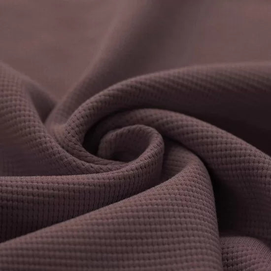 Premium Cotton Waffle Knit Sweater - Soft Dark Mauve Pullover for Women | Cozy Fall & Winter Fashion | Perfect for Casual Outings & Layered Looks