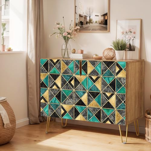 Gold & Teal Vibrant Tile