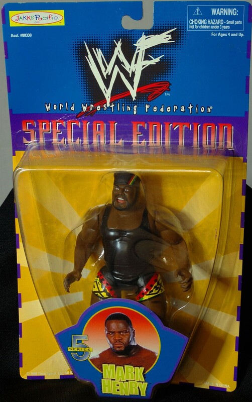 1999 WWF Jakks Pacific Special Edition Series 5 Mark Henry Wrestling Action Figure - Exclusive Collectible for WWF Fans & Wrestling Memorabilia Enthusiasts - Perfect for Display, Gifts, and Nostalgic Wrestling Collections