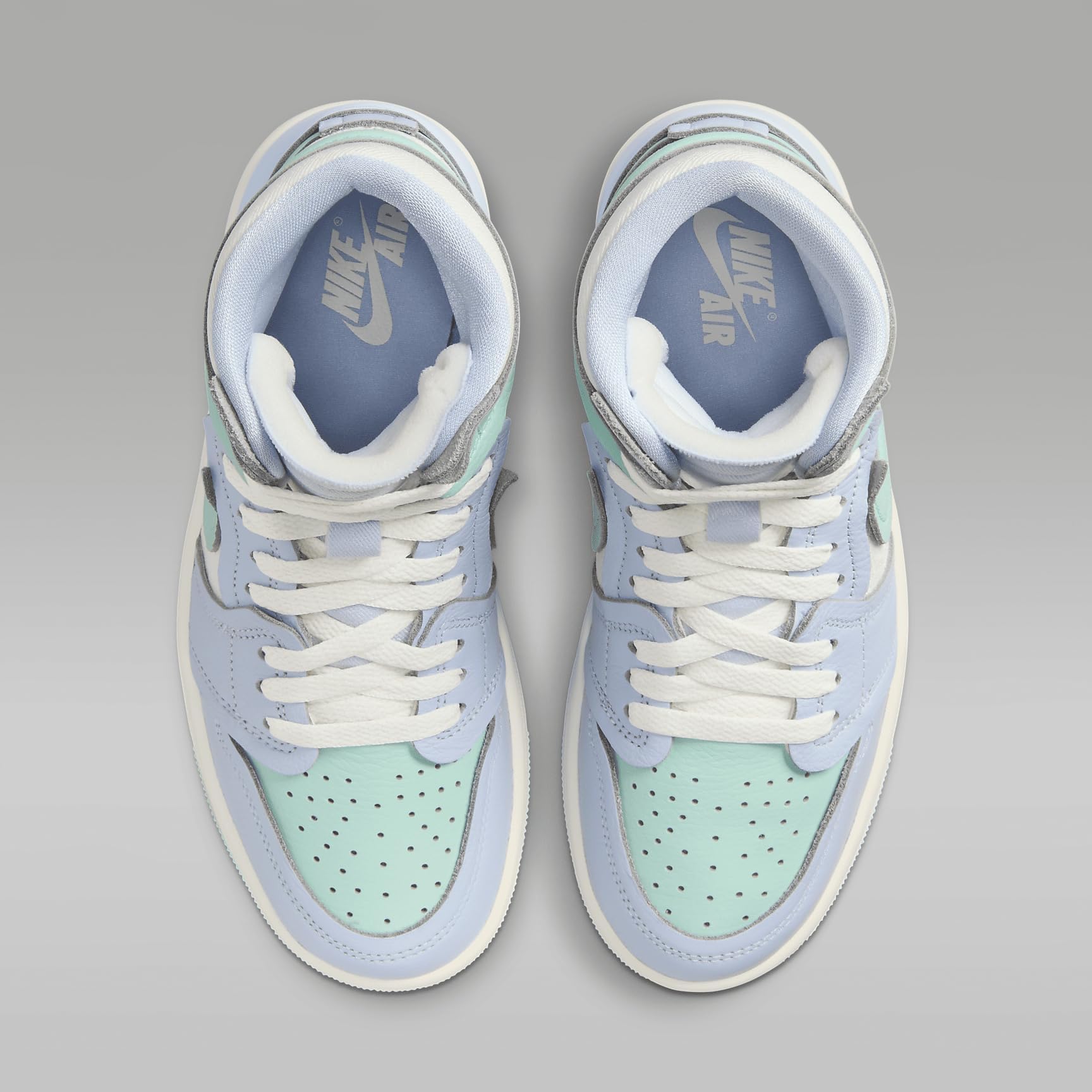 Air Jordan 1 High Method of Make Women's Sneakers - Size 6 (FB9891-401) in Hydrogen Blue/Light Dew/Coconut Milk/Sail | Stylish Basketball Shoes for Women | Perfect for Casual Wear, Street Fashion & Sports