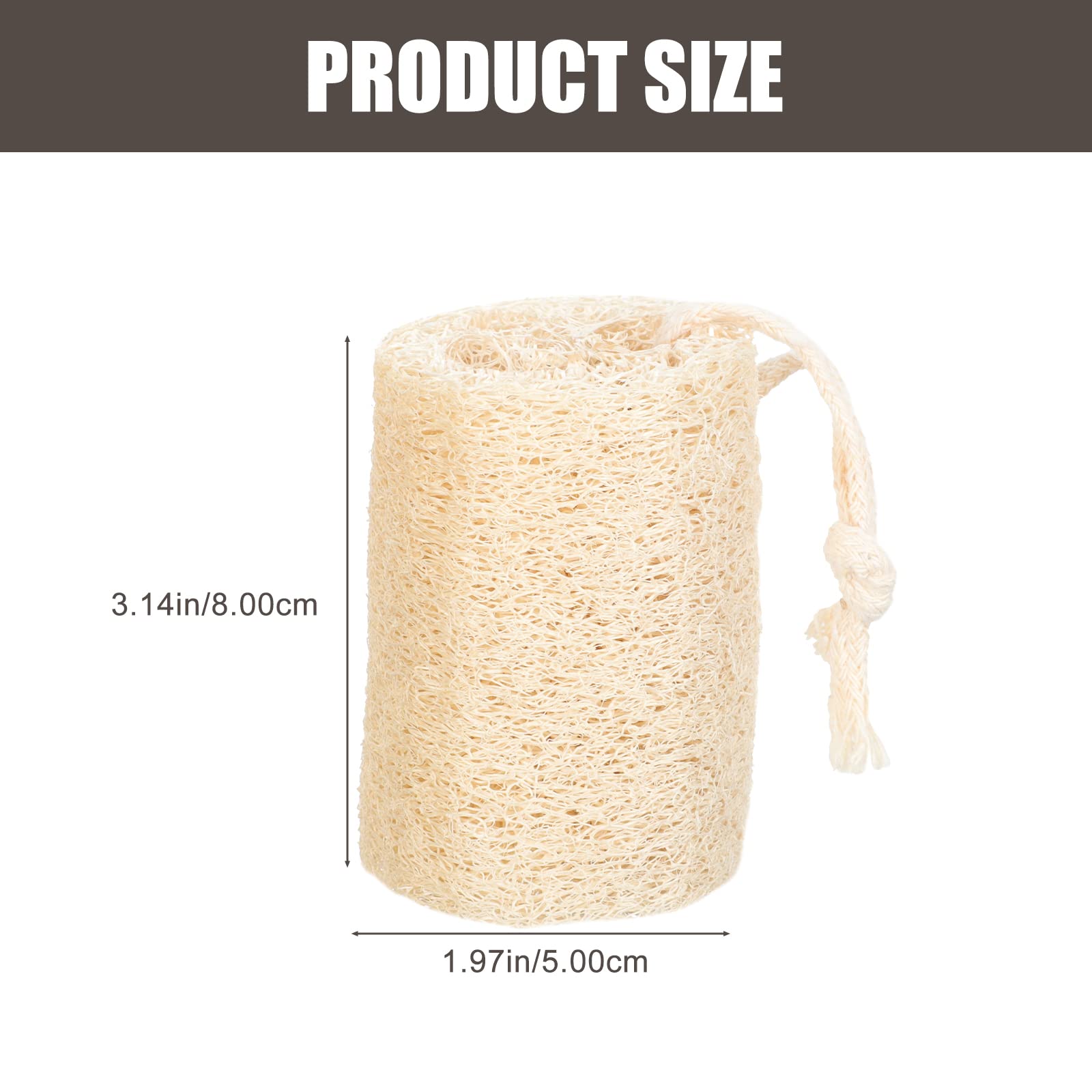 4-Piece Loofah Sponge Cleaning Brushes Set - Natural Dish Scrubbers for Bowls, Pans & Cookware - Eco-Friendly Kitchen Cleaning Tools for Sinks & Countertops