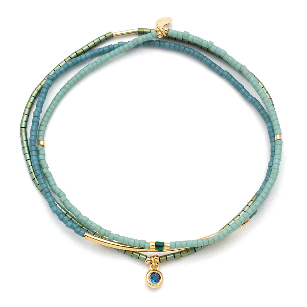 Turquoise and Gold Bracelet Trio Set - Boho Chic Stackable Bracelets for Women - Perfect for Layering, Gift Giving, and Everyday Wear