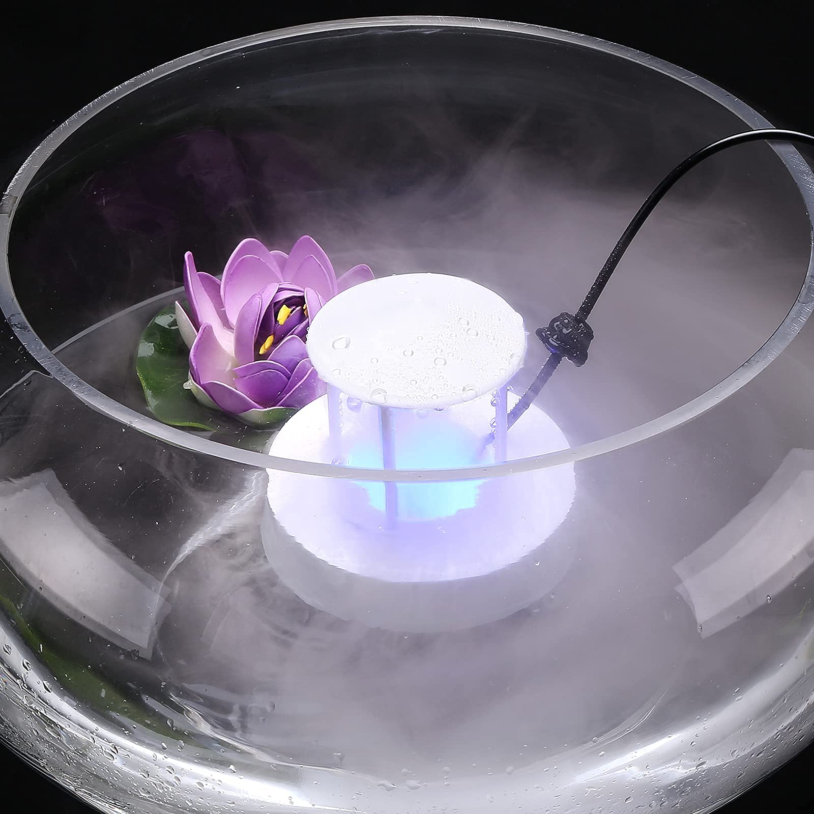FITNATE Upgraded Water Mist Maker with Floating Splash Guard - Perfect for Humidifiers, Indoor Fountains, and Home Decor
