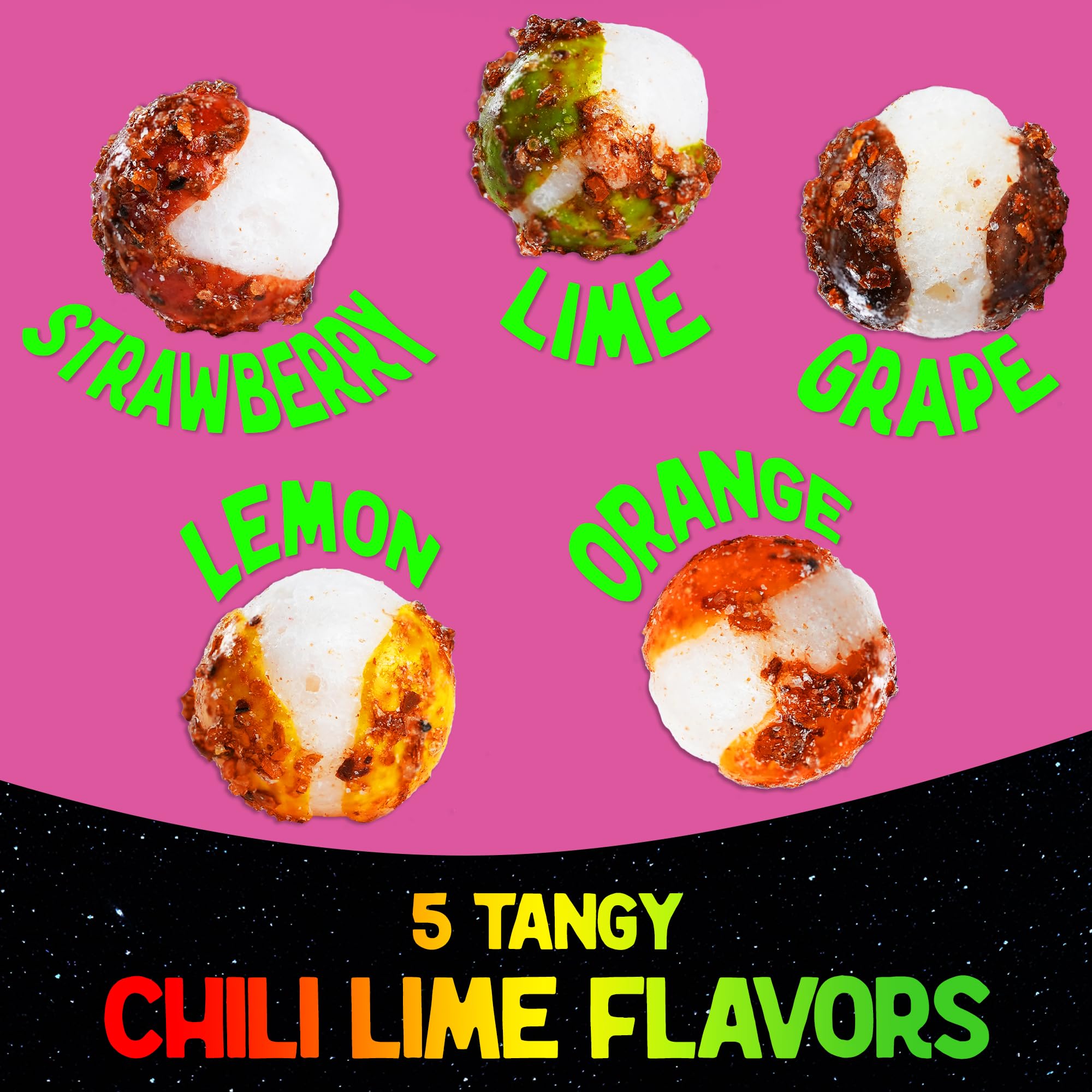 Premium Freeze Dried Chamoy Candy with Tajin Chili Lime Seasoning - Sweet & Spicy Mexican Snack (8oz) | TikTok Viral Treat, Party Favors, Movie Night Snacks, Road Trip Food