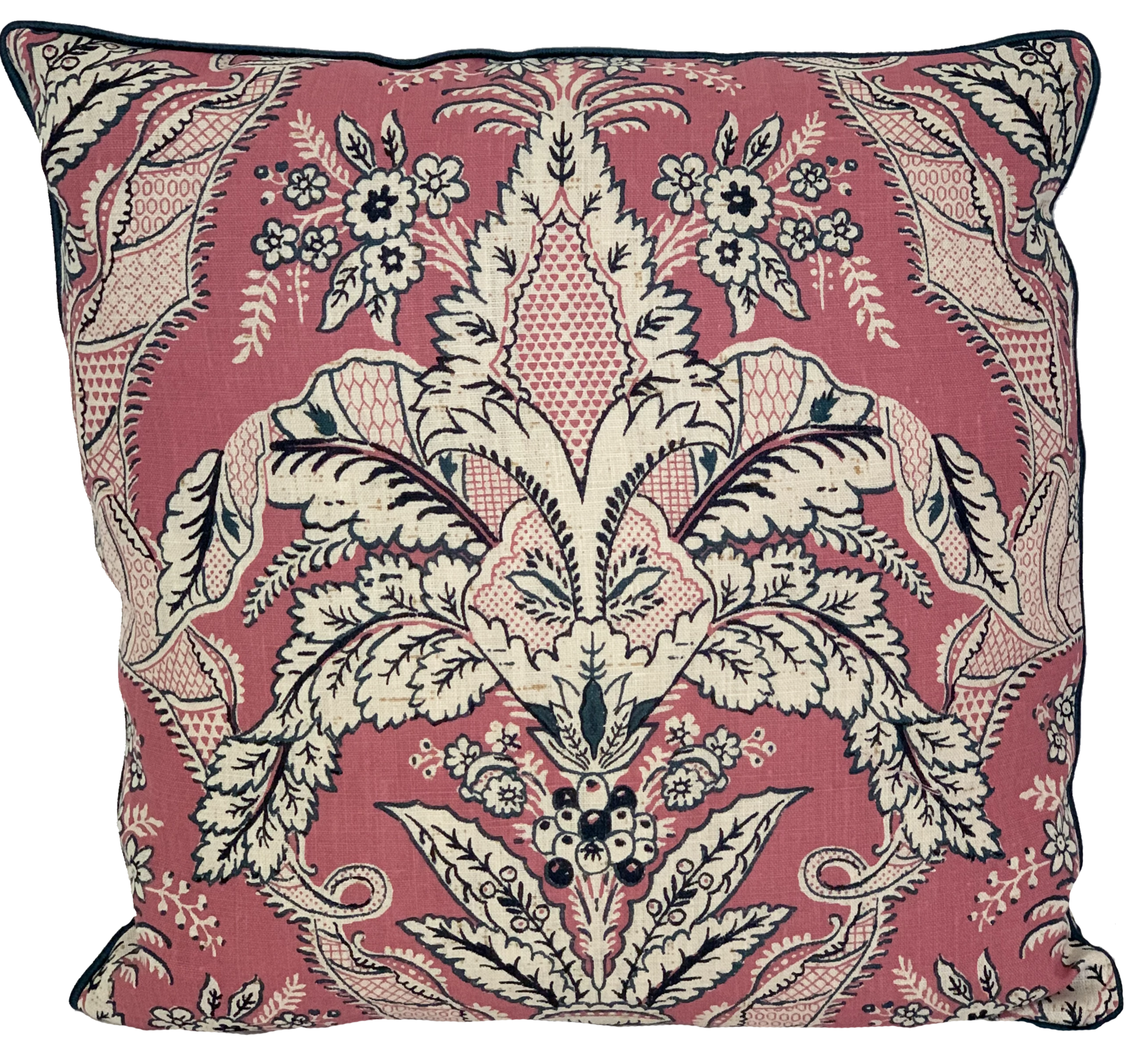 Handmade Dabke Rose Pillow Cover - Bohemian Home Decor for Living Room, Bedroom - Soft Cotton Square Throw Pillow Case 18x18 Inches - Perfect for Sofa, Couch, Bed & Nursery Decor