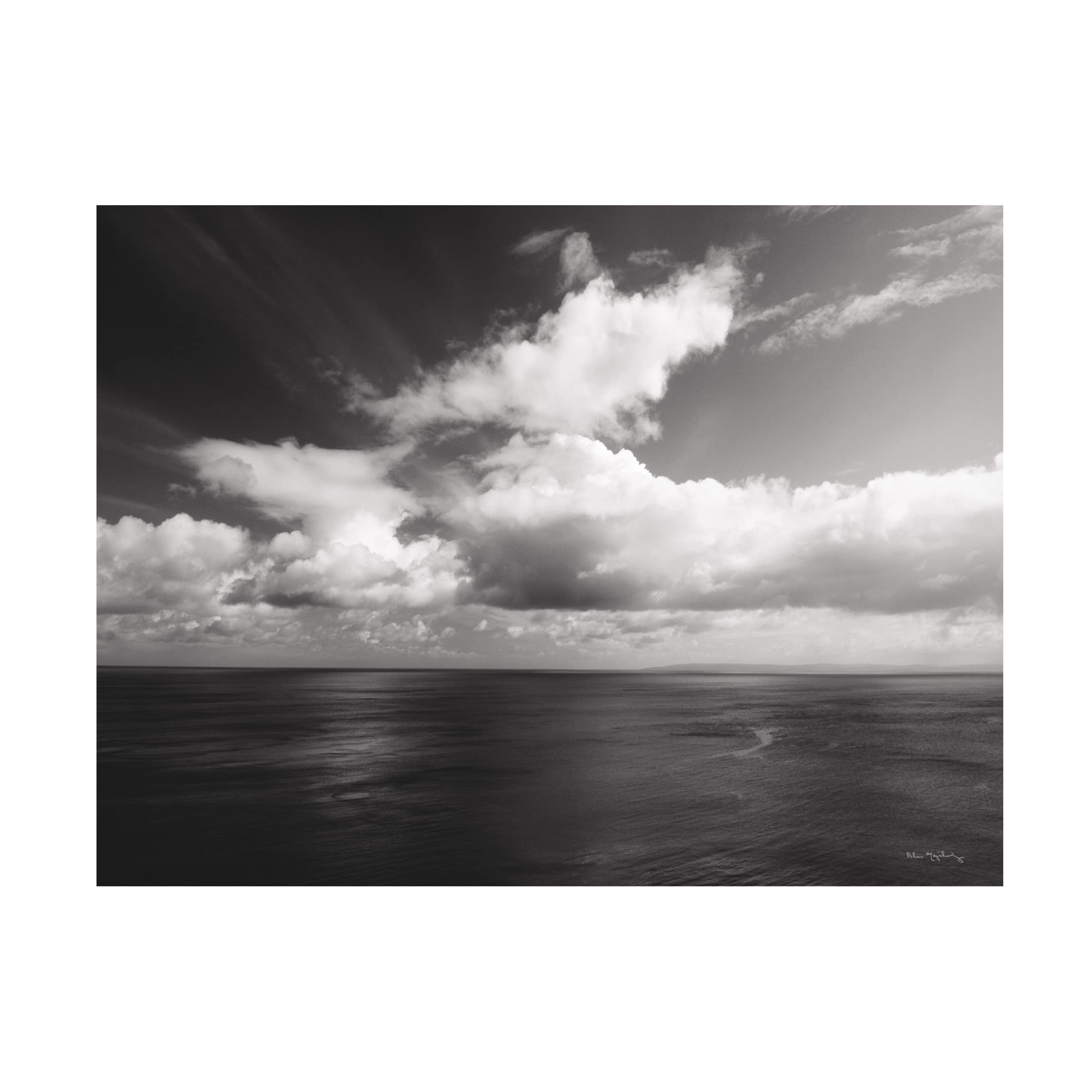 Alan Majchrowicz 'Looking Out BW' Black & White Canvas Wall Art - Modern Home & Office Decor for Living Room, Bedroom, or Workspace