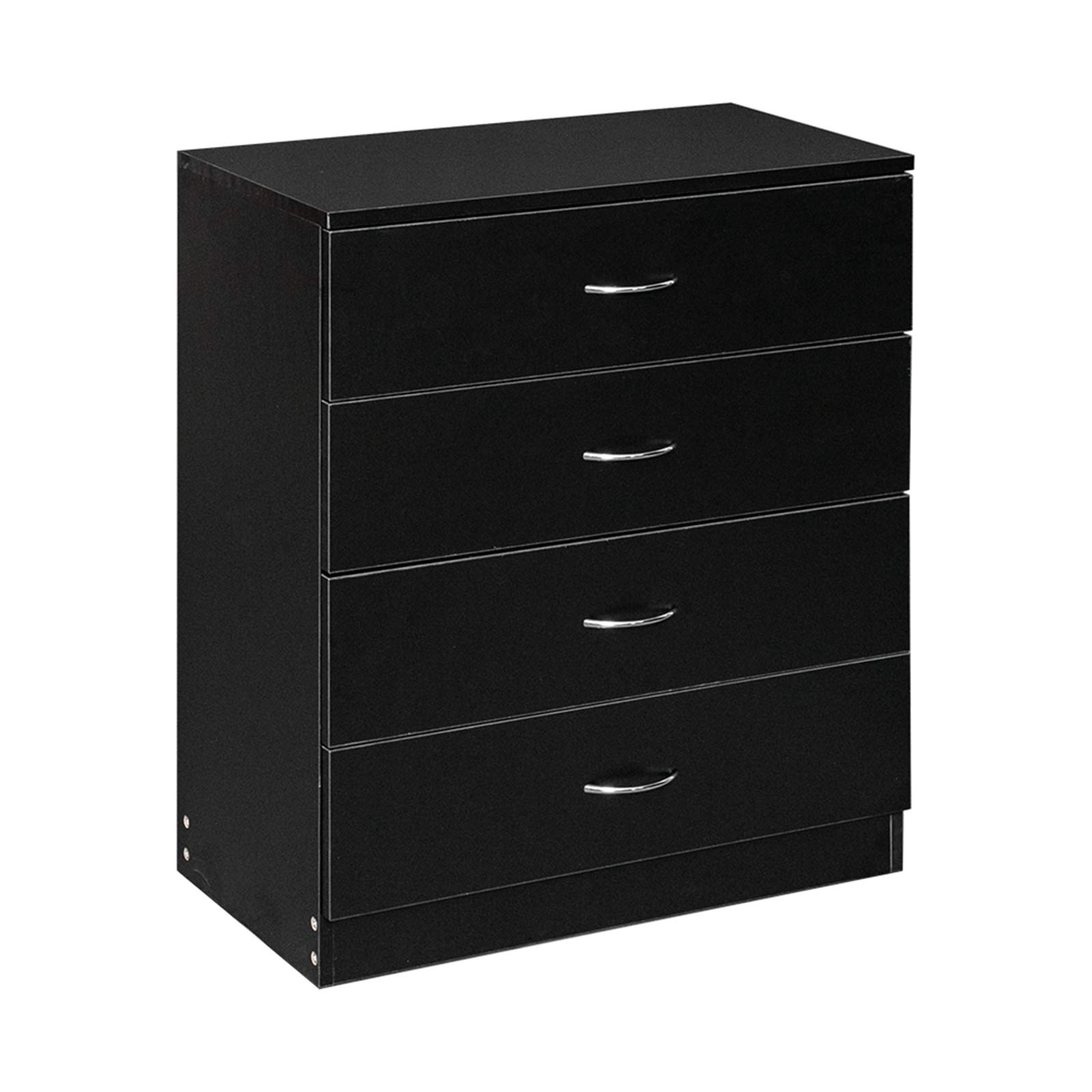 Ochine 4-Drawer Wooden Lateral File Cabinet with Wheels - Mobile Office Storage Cabinet for Home & Office Use - Perfect for Organizing Documents, Files & Supplies (Ships from USA)