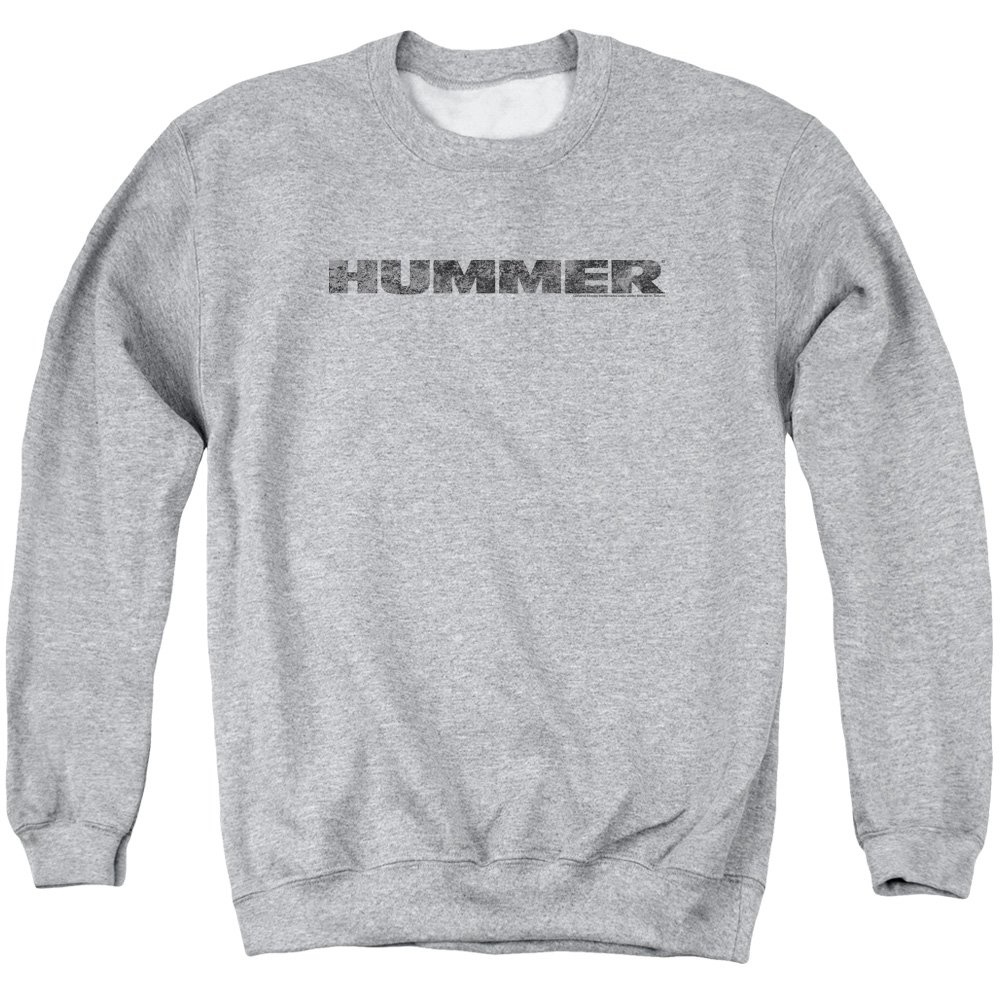Vintage Hummer Logo Distressed Unisex Crewneck Sweatshirt for Men & Women - Casual Streetwear, Road Trip Essentials, Car Enthusiast Apparel