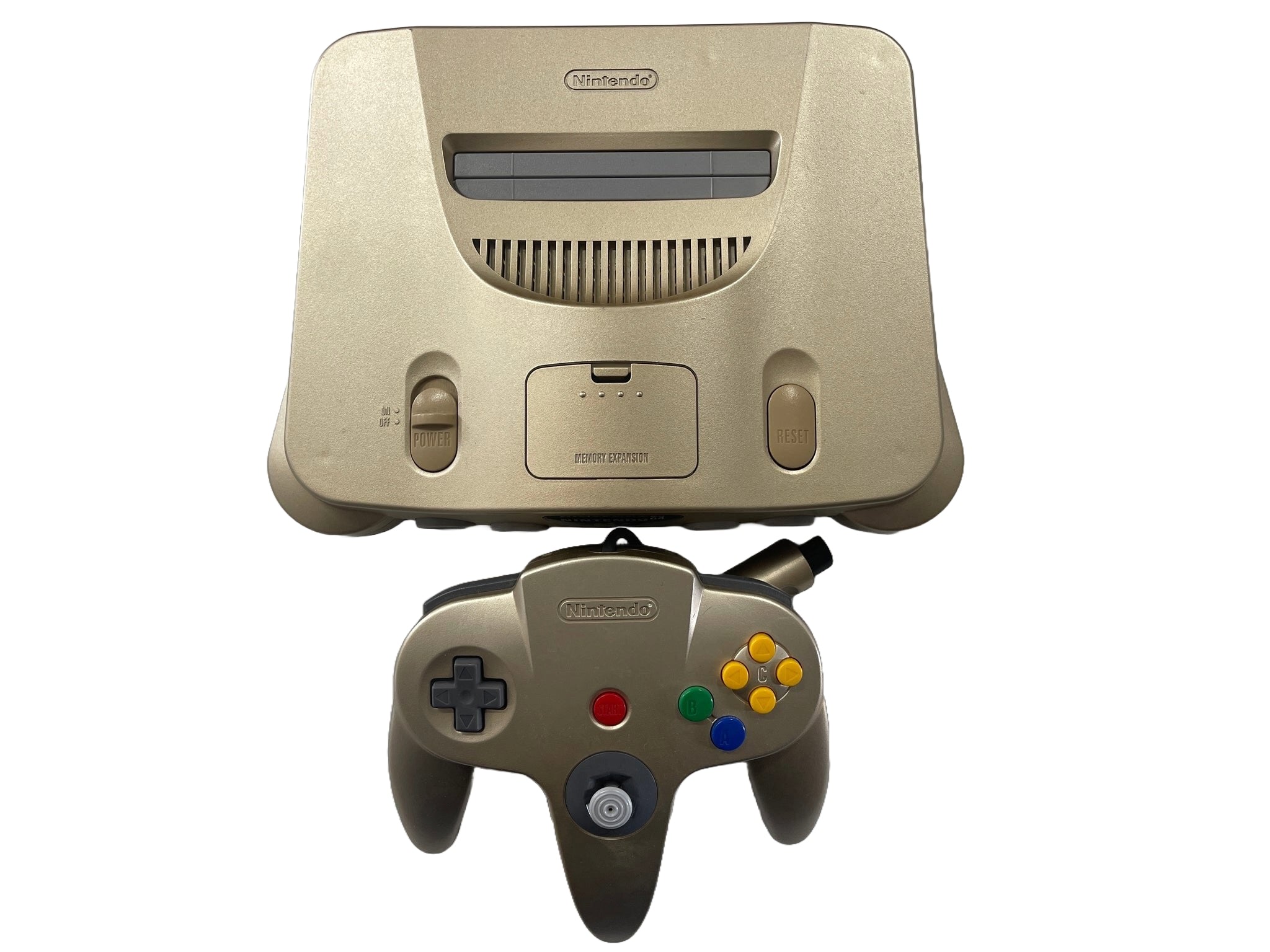 Original Nintendo 64 (N64) Gaming Console - Gold Edition | Retro Video Game System for Classic Gaming | Perfect for Collectors & Nostalgic Gamers