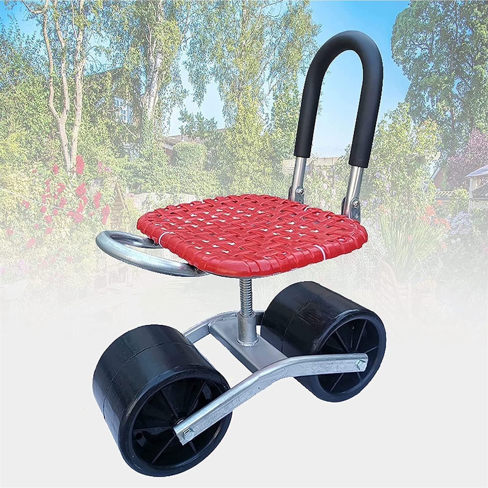 ZHHZ Comfortable Garden Cart with Rolling Seat - Outdoor Gardening, Painting, Cleaning & Car Repair Stool for Easy Work | Perfect for Lawn Care, Home Maintenance & DIY Projects
