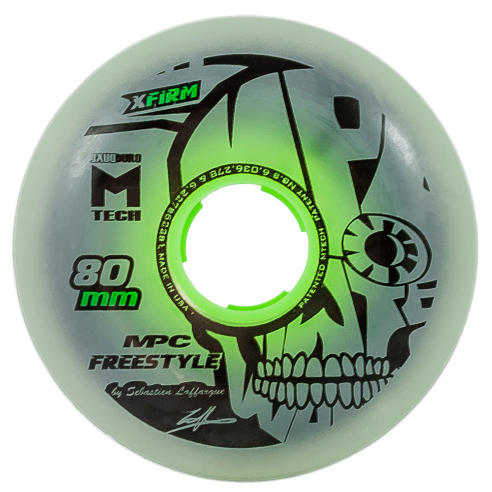 MPC Freestyle Dual Pour 80mm Inline Skate Wheels - High Performance Rollerblade Wheels for Aggressive Skating, Urban Riding & Rink Skating
