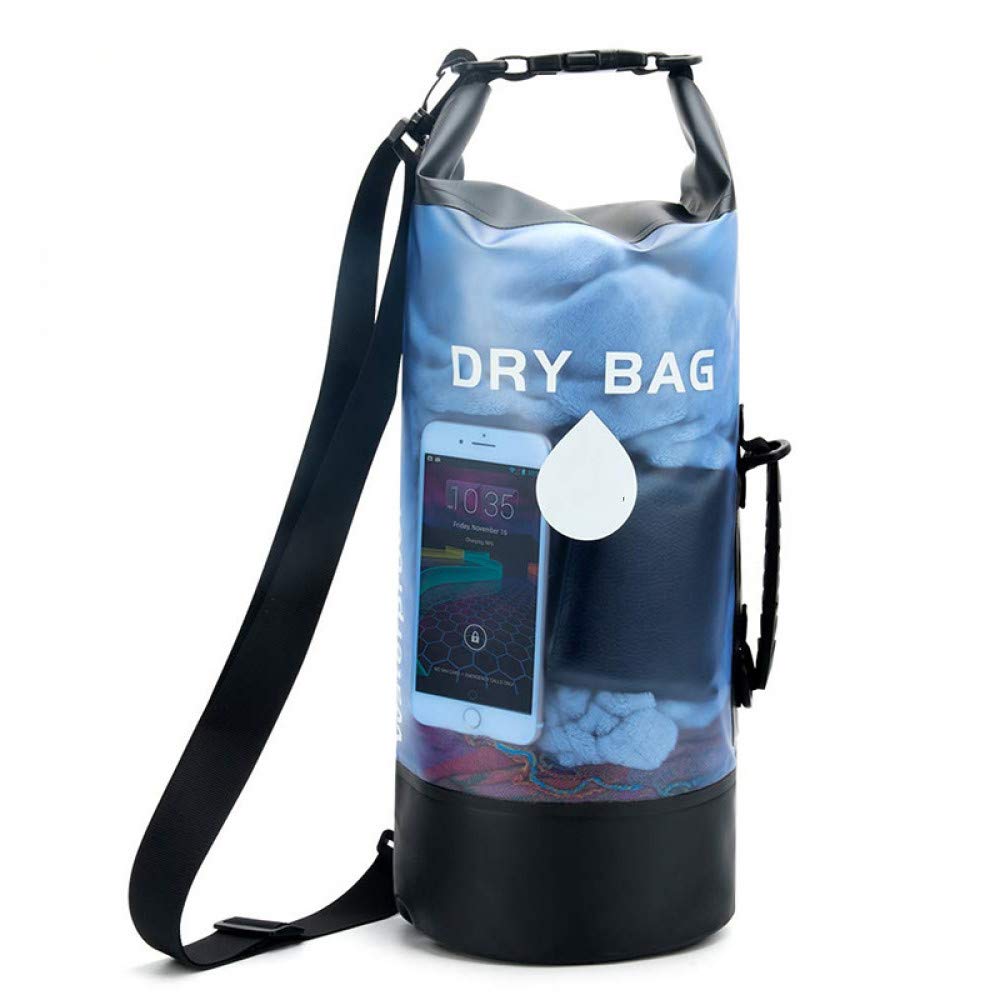 **10L/20L Transparent PVC Waterproof Dry Bag - Lightweight Beach, Kayaking & Outdoor Gear - Perfect for Swimming, Camping & Water Sports**
