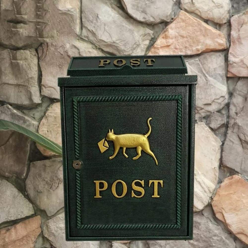 Wall Mounted Outdoor Mailbox - Large Creative Letter Box for Home, Durable & Weatherproof (Color: C) - Perfect for Front Porch, Garden, and House Exterior Decor